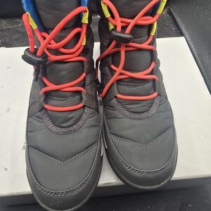 Sorel Kids Black and Red Boots